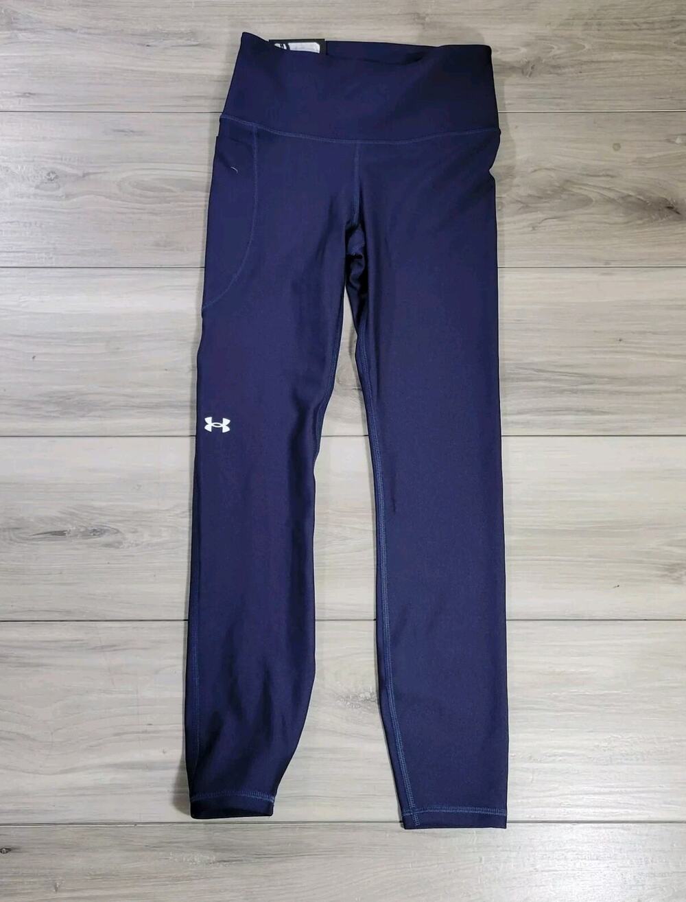 Under Armour Leggings Women's XS Navy Hi Rise Ankle New